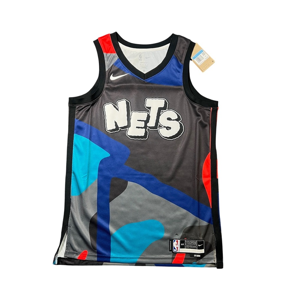 NWT Nike Men's Medium Brooklyn Nets KAWS City Edition Swingman Jersey DX8524-010